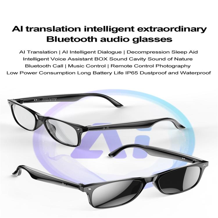 W100 Smart Glasses, Support AI Conversation / AI Intelligent Translation / Bluetooth Call(White) - Smart Glasses by buy2fix | Online Shopping UK | buy2fix