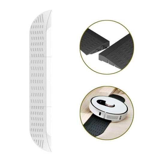 JUNSUNMAY For Ecovacs / iRobot / Mijia / Dreame Sweeping Robot Universal Threshold Bars Ramp Mat(White)