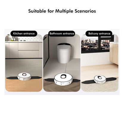 JUNSUNMAY For Ecovacs / iRobot / Mijia / Dreame Sweeping Robot Universal Threshold Bars Ramp Mat(Black) - Other Accessories by JUNSUNMAY | Online Shopping UK | buy2fix