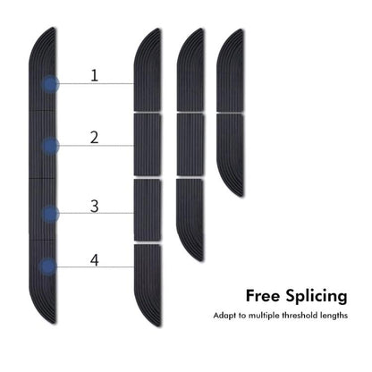 JUNSUNMAY For Ecovacs / iRobot / Mijia / Dreame Sweeping Robot Universal Silicone Threshold Bars Ramp Mat(Grey) - Other Accessories by JUNSUNMAY | Online Shopping UK | buy2fix