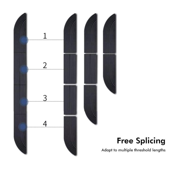 JUNSUNMAY For Ecovacs / iRobot / Mijia / Dreame Sweeping Robot Universal Silicone Threshold Bars Ramp Mat(White) - Other Accessories by JUNSUNMAY | Online Shopping UK | buy2fix