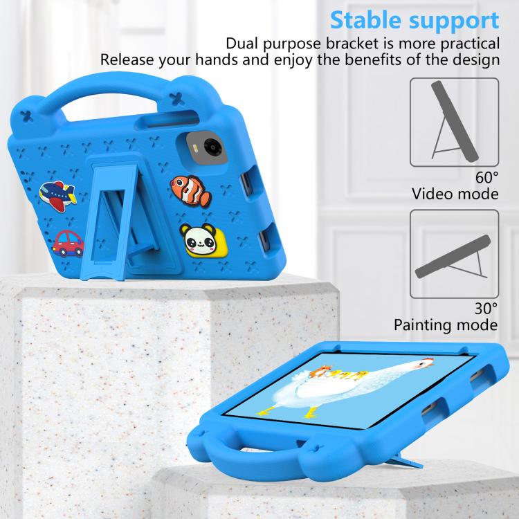 For Alldocube iPlay 60 Mini Pro Handle Kickstand Children EVA Shockproof Tablet Case(Sky Blue) - CUBE by buy2fix | Online Shopping UK | buy2fix