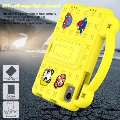 For Alldocube iPlay 60 Mini Pro Handle Kickstand Children EVA Shockproof Tablet Case(Yellow) - CUBE by buy2fix | Online Shopping UK | buy2fix