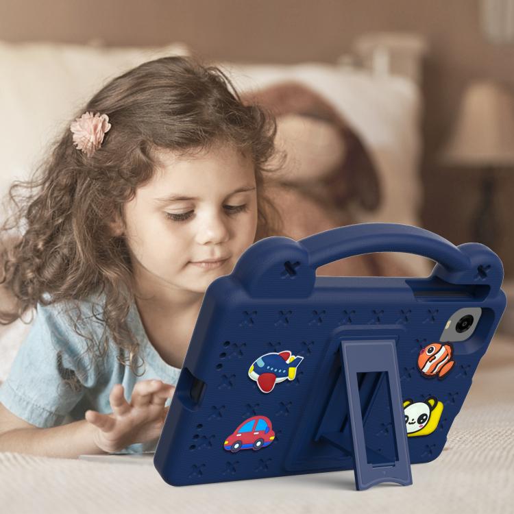 For Alldocube iPlay 60 Mini Pro Handle Kickstand Children EVA Shockproof Tablet Case(Navy Blue) - CUBE by buy2fix | Online Shopping UK | buy2fix