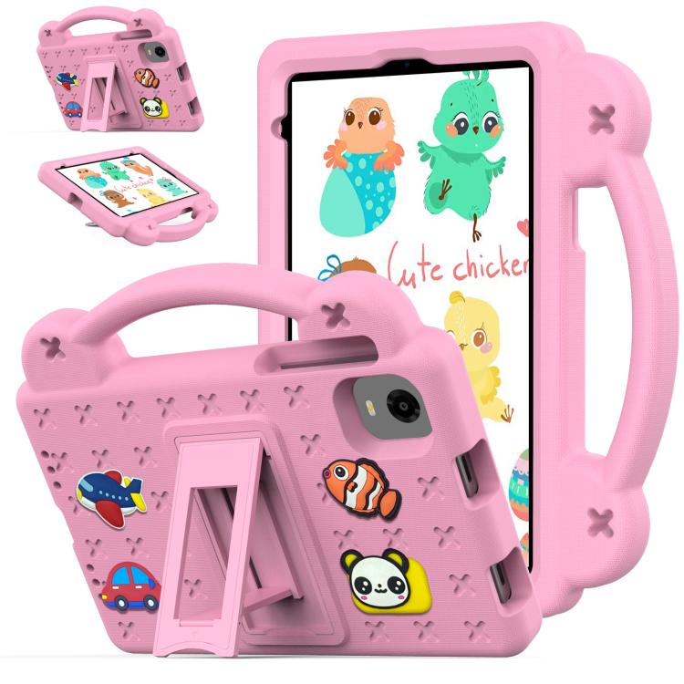 For Alldocube iPlay Mini 2 2024 Handle Kickstand Children EVA Shockproof Tablet Case(Pink) - CUBE by buy2fix | Online Shopping UK | buy2fix