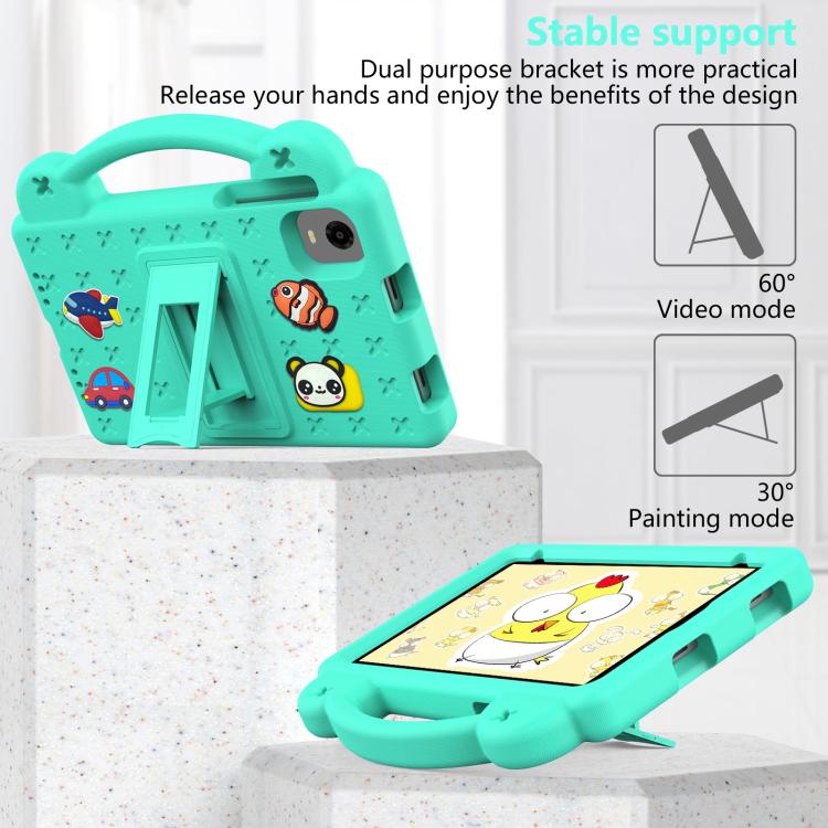 For Alldocube iPlay Mini 2 2024 Handle Kickstand Children EVA Shockproof Tablet Case(Mint Green) - CUBE by buy2fix | Online Shopping UK | buy2fix