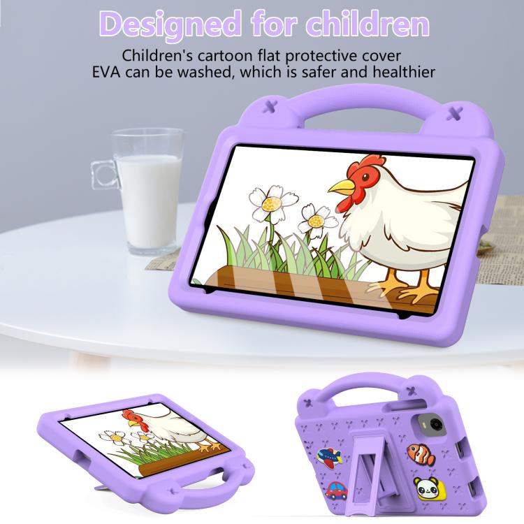 For Alldocube iPlay Mini 2 2024 Handle Kickstand Children EVA Shockproof Tablet Case(Light Purple) - CUBE by buy2fix | Online Shopping UK | buy2fix