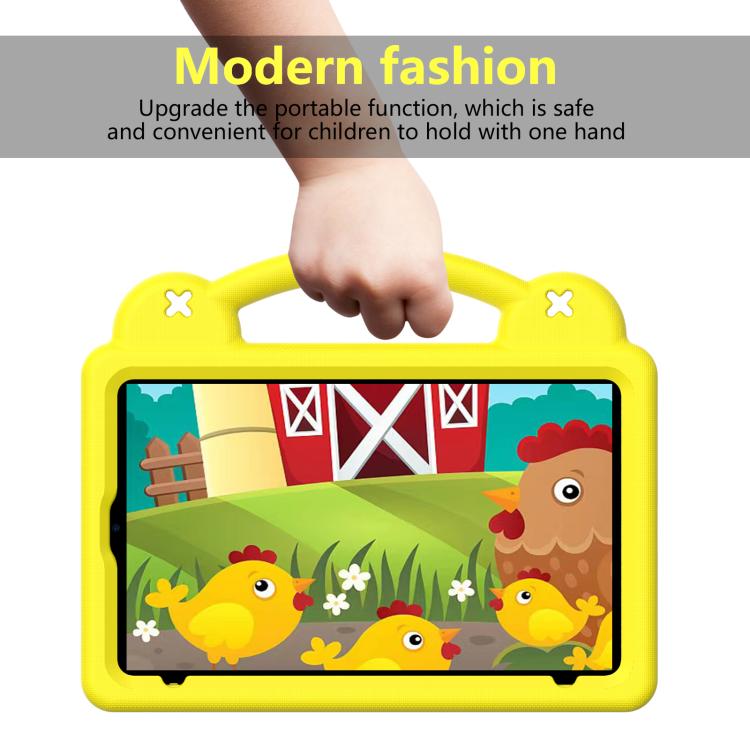 For Alldocube iPlay Mini 2 2024 Handle Kickstand Children EVA Shockproof Tablet Case(Yellow) - CUBE by buy2fix | Online Shopping UK | buy2fix