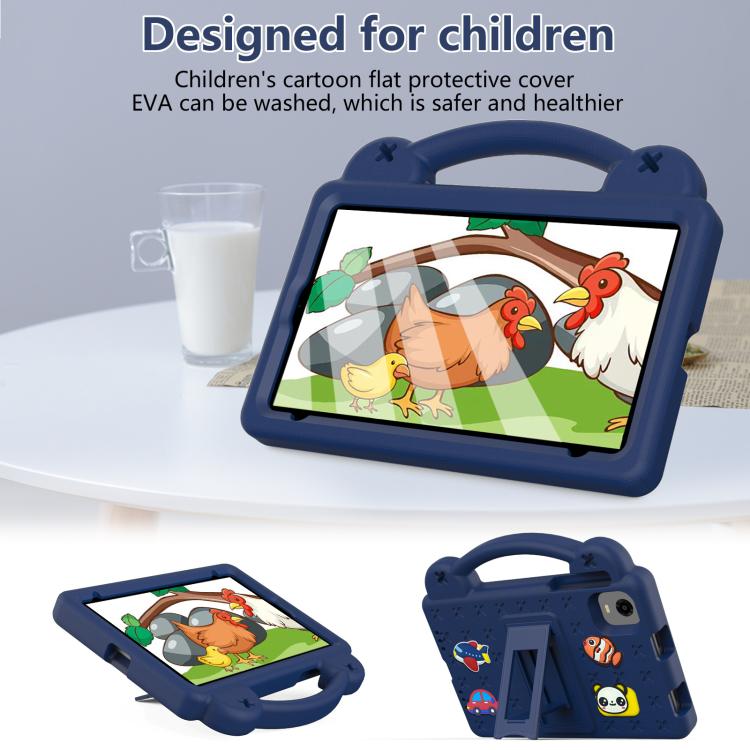 For Alldocube iPlay Mini 2 2024 Handle Kickstand Children EVA Shockproof Tablet Case(Navy Blue) - CUBE by buy2fix | Online Shopping UK | buy2fix