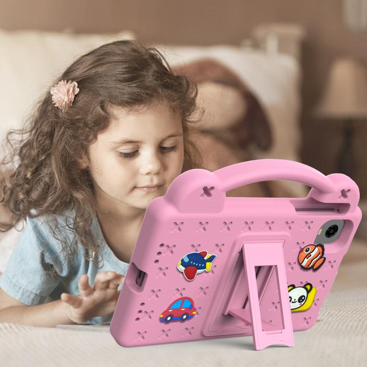 For Alldocube iPlay 60 Mini Turbo 2024 Handle Kickstand Children EVA Shockproof Tablet Case(Pink) - CUBE by buy2fix | Online Shopping UK | buy2fix