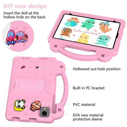 For Alldocube iPlay 60 Mini Turbo 2024 Handle Kickstand Children EVA Shockproof Tablet Case(Pink) - CUBE by buy2fix | Online Shopping UK | buy2fix