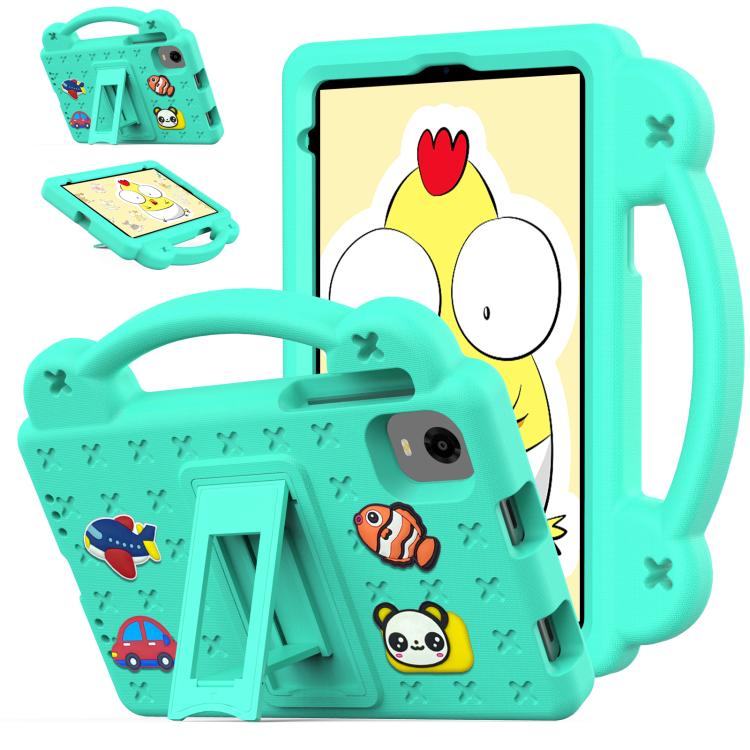 For Alldocube iPlay 50 Mini Pro 2023 8.4 Handle Kickstand Children EVA Shockproof Tablet Case(Mint Green) - CUBE by buy2fix | Online Shopping UK | buy2fix