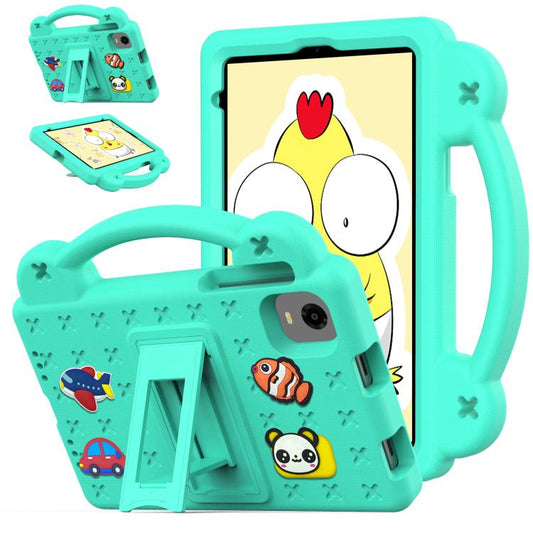 For Alldocube iPlay 50 Mini Pro 2023 8.4 Handle Kickstand Children EVA Shockproof Tablet Case(Mint Green) - CUBE by buy2fix | Online Shopping UK | buy2fix