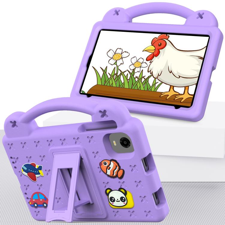 For Alldocube iPlay 50 Mini Pro 2023 8.4 Handle Kickstand Children EVA Shockproof Tablet Case(Light Purple) - CUBE by buy2fix | Online Shopping UK | buy2fix