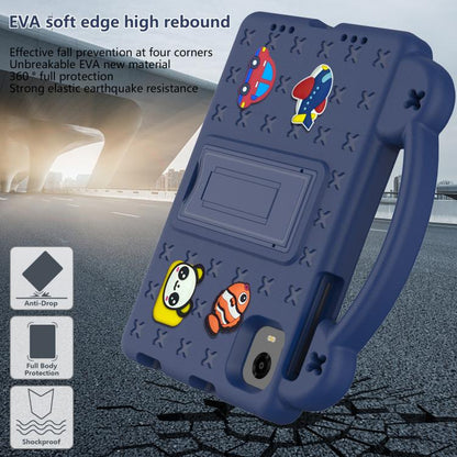 For Alldocube iPlay 50 Mini Pro 2023 8.4 Handle Kickstand Children EVA Shockproof Tablet Case(Navy Blue) - CUBE by buy2fix | Online Shopping UK | buy2fix