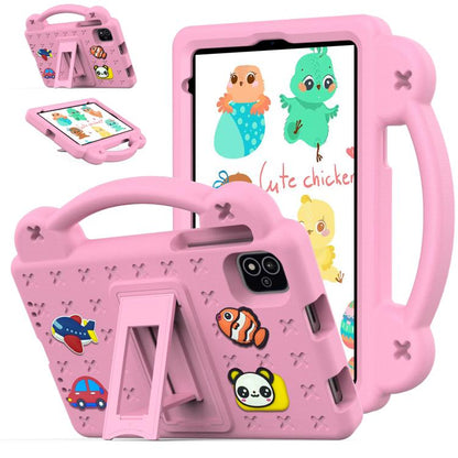 For NEC Lavie Tab T11 T1155 2024 Handle Kickstand Children EVA Shockproof Tablet Case(Pink) - Others by buy2fix | Online Shopping UK | buy2fix