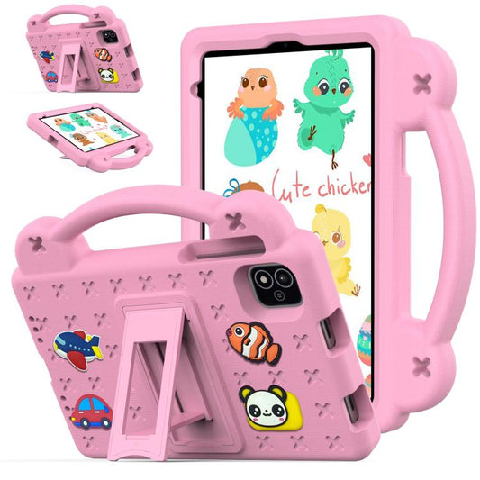 For NEC Lavie Tab T11 T1155 2024 Handle Kickstand Children EVA Shockproof Tablet Case(Pink) - Others by buy2fix | Online Shopping UK | buy2fix