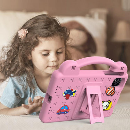 For NEC Lavie Tab T11 T1155 2024 Handle Kickstand Children EVA Shockproof Tablet Case(Pink) - Others by buy2fix | Online Shopping UK | buy2fix