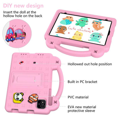 For NEC Lavie Tab T11 T1155 2024 Handle Kickstand Children EVA Shockproof Tablet Case(Pink) - Others by buy2fix | Online Shopping UK | buy2fix