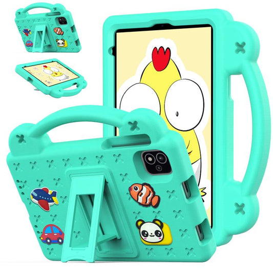 For NEC Lavie Tab T11 T1155 2024 Handle Kickstand Children EVA Shockproof Tablet Case(Mint Green) - Others by buy2fix | Online Shopping UK | buy2fix