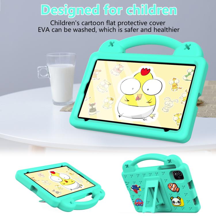 For NEC Lavie Tab T11 T1155 2024 Handle Kickstand Children EVA Shockproof Tablet Case(Mint Green) - Others by buy2fix | Online Shopping UK | buy2fix