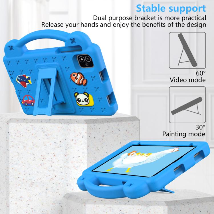 For NEC Lavie Tab T11 T1155 2024 Handle Kickstand Children EVA Shockproof Tablet Case(Sky Blue) - Others by buy2fix | Online Shopping UK | buy2fix