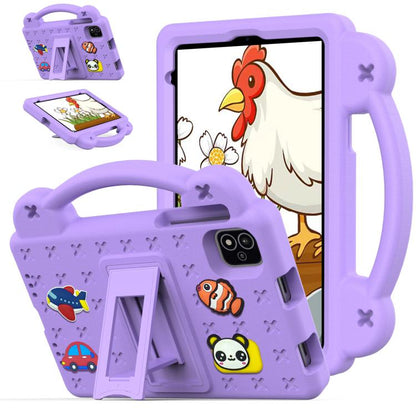 For NEC Lavie Tab T11 T1155 2024 Handle Kickstand Children EVA Shockproof Tablet Case(Light Purple) - Others by buy2fix | Online Shopping UK | buy2fix