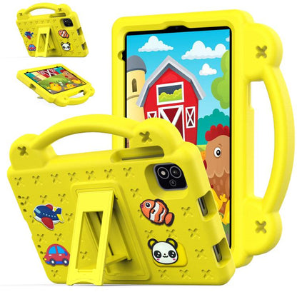 For NEC Lavie Tab T11 T1155 2024 Handle Kickstand Children EVA Shockproof Tablet Case(Yellow) - Others by buy2fix | Online Shopping UK | buy2fix