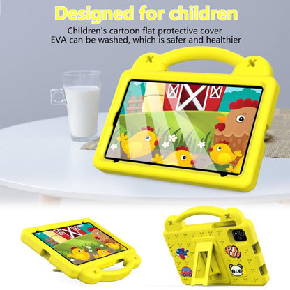 For NEC Lavie Tab T11 T1155 2024 Handle Kickstand Children EVA Shockproof Tablet Case(Yellow) - Others by buy2fix | Online Shopping UK | buy2fix