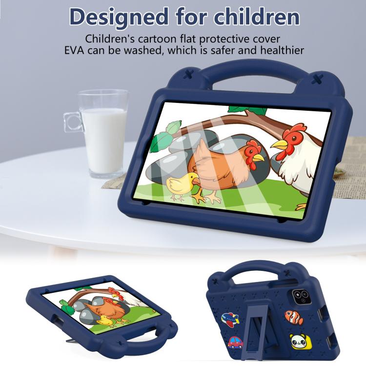 For NEC Lavie Tab T11 T1155 2024 Handle Kickstand Children EVA Shockproof Tablet Case(Navy Blue) - Others by buy2fix | Online Shopping UK | buy2fix