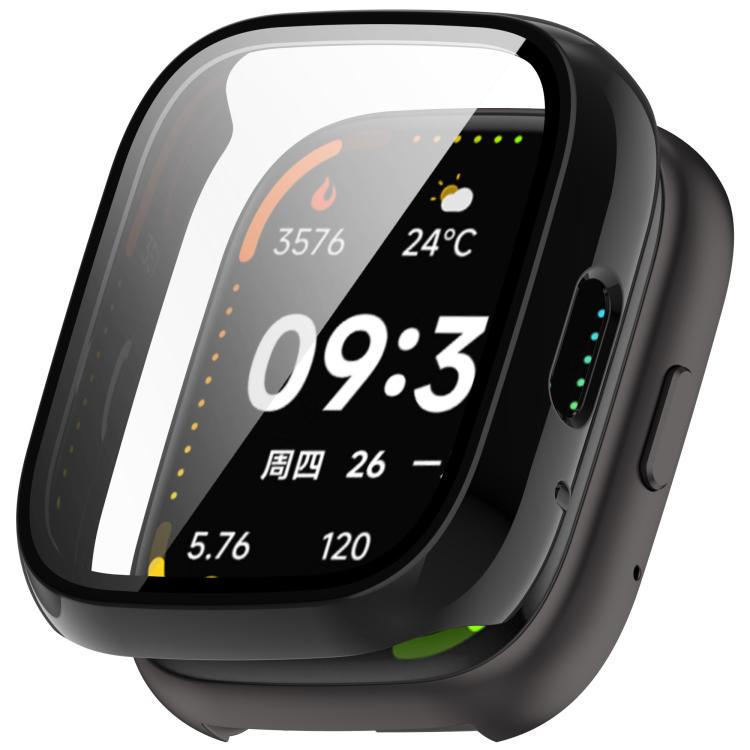 For Lexin Watch 3 Tempered Film Integrated PC Watch Protective Case(Black) - Watch Case by buy2fix | Online Shopping UK | buy2fix