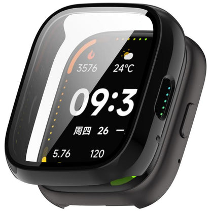 For Lexin Watch 3 Tempered Film Integrated PC Watch Protective Case(Black) - Watch Case by buy2fix | Online Shopping UK | buy2fix