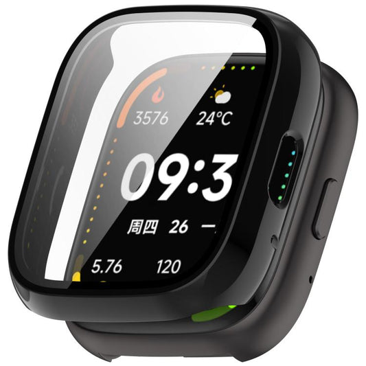 For Lexin Watch 3 Tempered Film Integrated PC Watch Protective Case(Black) - Watch Case by buy2fix | Online Shopping UK | buy2fix