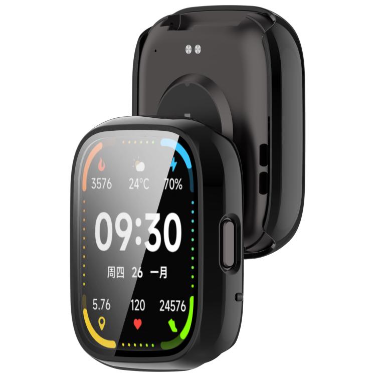 For Lexin Watch 3 Tempered Film Integrated PC Watch Protective Case(Black) - Watch Case by buy2fix | Online Shopping UK | buy2fix