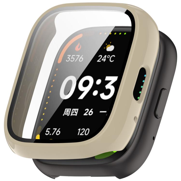 For Lexin Watch 3 Tempered Film Integrated PC Watch Protective Case(Ivory White) - Watch Case by buy2fix | Online Shopping UK | buy2fix