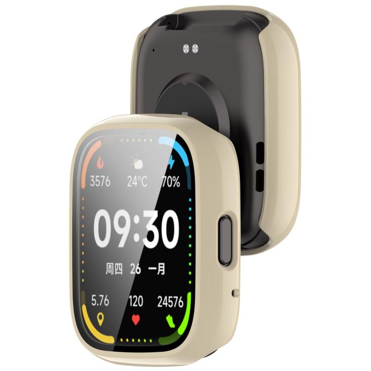 For Lexin Watch 3 Tempered Film Integrated PC Watch Protective Case(Ivory White) - Watch Case by buy2fix | Online Shopping UK | buy2fix