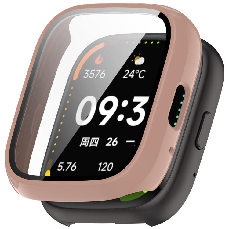 For Lexin Watch 3 Tempered Film Integrated PC Watch Protective Case(Cherry Pink) - Watch Case by buy2fix | Online Shopping UK | buy2fix