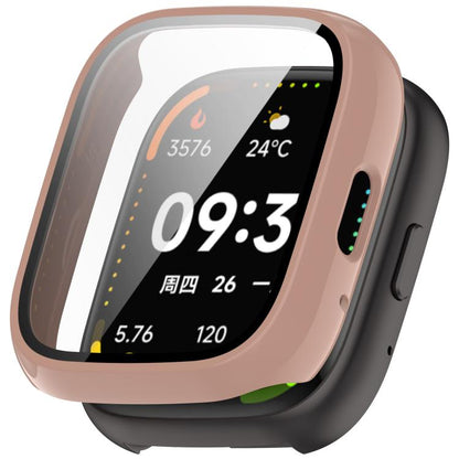 For Lexin Watch 3 Tempered Film Integrated PC Watch Protective Case(Cherry Pink) - Watch Case by buy2fix | Online Shopping UK | buy2fix