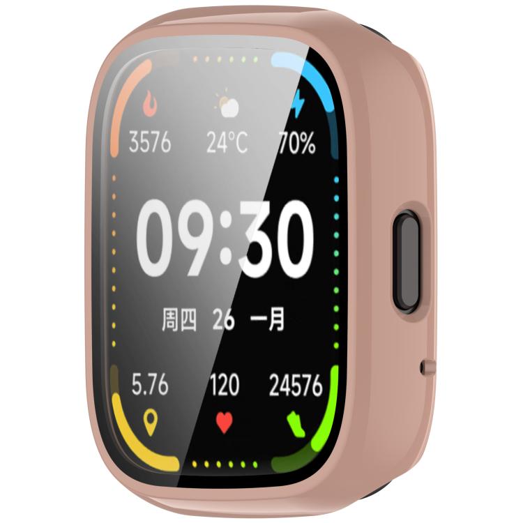 For Lexin Watch 3 Tempered Film Integrated PC Watch Protective Case(Cherry Pink) - Watch Case by buy2fix | Online Shopping UK | buy2fix