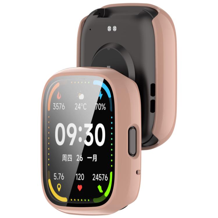 For Lexin Watch 3 Tempered Film Integrated PC Watch Protective Case(Cherry Pink) - Watch Case by buy2fix | Online Shopping UK | buy2fix