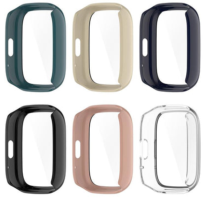 For Lexin Watch 3 Tempered Film Integrated PC Watch Protective Case(Ink Blue) - Watch Case by buy2fix | Online Shopping UK | buy2fix