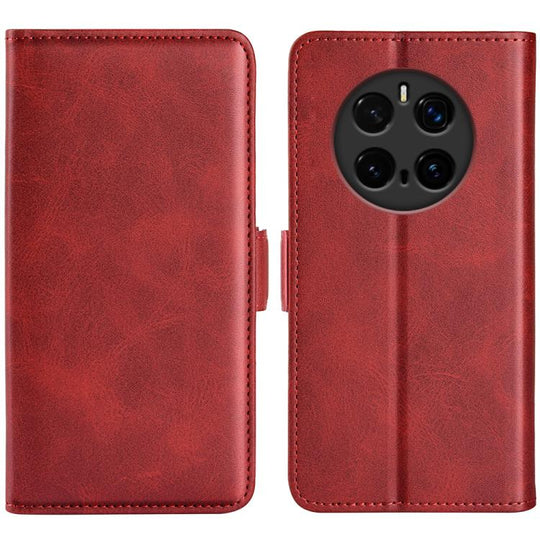 For Honor Magic7 Pro Dual-side Magnetic Buckle Horizontal Flip Leather Phone Case(Red)