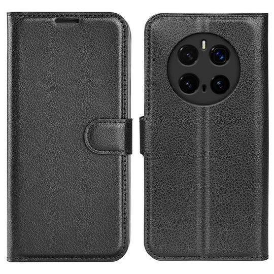For Honor Magic7 Pro Litchi Texture Horizontal Flip Leather Phone Case with Holder(Black)