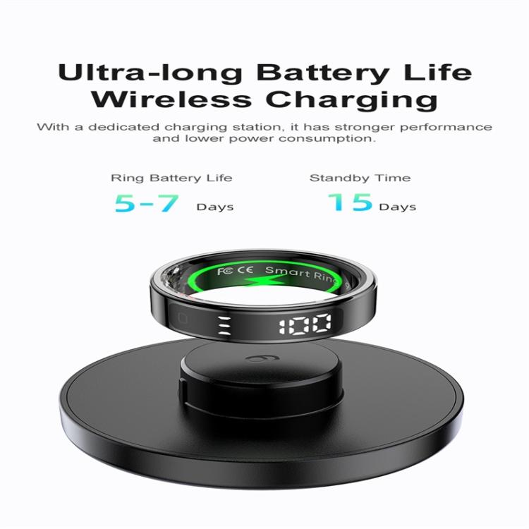 R11 SIZE 13 Smart Ring, Support Heart Rate / Blood Oxygen / Sleep / Multiple Sports Modes(Silver) - Smart Rings / Smart Telephones by buy2fix | Online Shopping UK | buy2fix