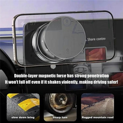 T29 Dashboard Windshield Adjustable Phone Stand Magnetic Car Mount Suction Cup Holder(Black) - Universal Car Holders by buy2fix | Online Shopping UK | buy2fix