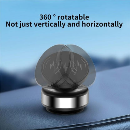 X9C Wireless Charging Navigation Stand Car Magnetic Suction Vacuum Phone Holder(Black) - Wireless Charger Holders by buy2fix | Online Shopping UK | buy2fix