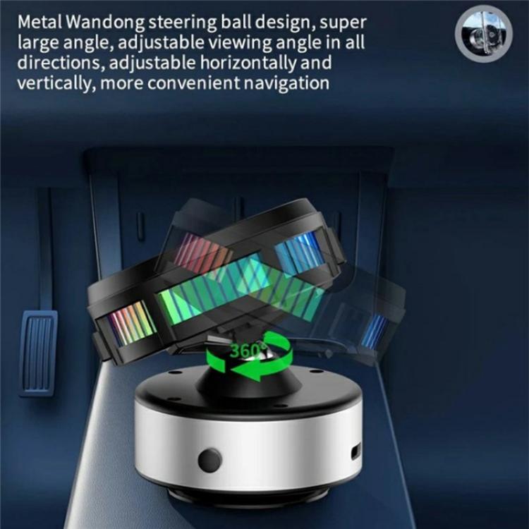 X19 Car Phone Holder 15W Wireless Charging Vacuum Suction Cooling Magnetic Phone Stand(Silver) - Wireless Charger Holders by buy2fix | Online Shopping UK | buy2fix