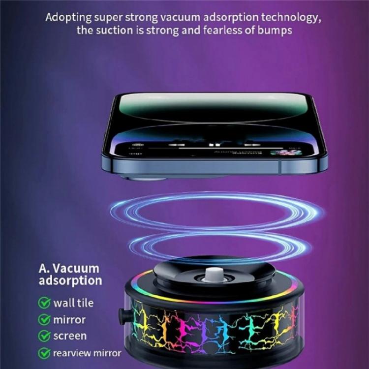 X12 Colorful Crackle Light Magnetic Car Dashboard Navigation Mount Vacuum Suction Cup Stand - Universal Car Holders by buy2fix | Online Shopping UK | buy2fix