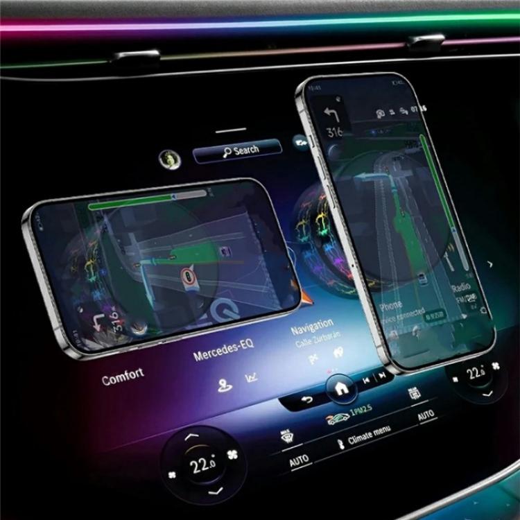 X12 Colorful Crackle Light Magnetic Car Dashboard Navigation Mount Vacuum Suction Cup Stand - Universal Car Holders by buy2fix | Online Shopping UK | buy2fix