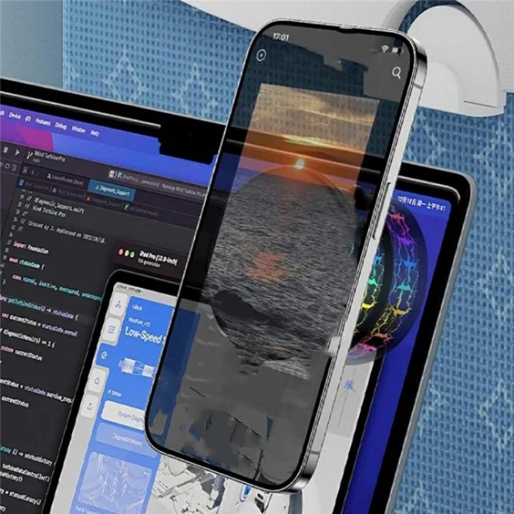 X12 Colorful Crackle Light Magnetic Car Dashboard Navigation Mount Vacuum Suction Cup Stand - Universal Car Holders by buy2fix | Online Shopping UK | buy2fix